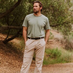 Köppen No Fly Zone Convertible Hiking Pants Men's L Zip Off Khaki Trail Outdoors